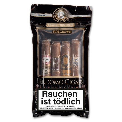 Perdomo Toro Sampler Zigarren 4er Humibag Sun Grown