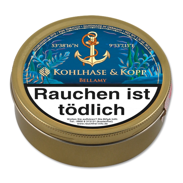 Kohlhase & Kopp Caribbean Blue Bellamy Pfeifentabak Dose