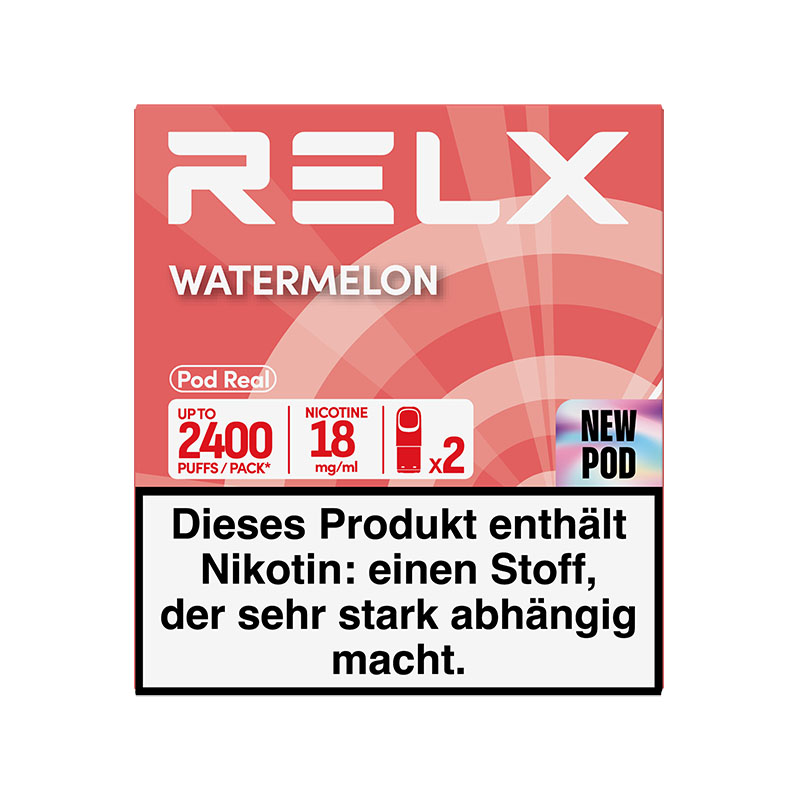 RELX Real Watermelon 18mg Prefilled Pods jetzt online kaufen! RELX Real Watermelon 18mg Prefilled Pods jetzt online kaufen!