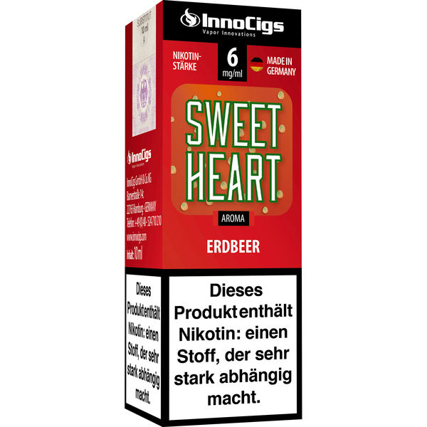 Innocigs E-Liquid Sweetheart Erdbeer Aroma 6mg