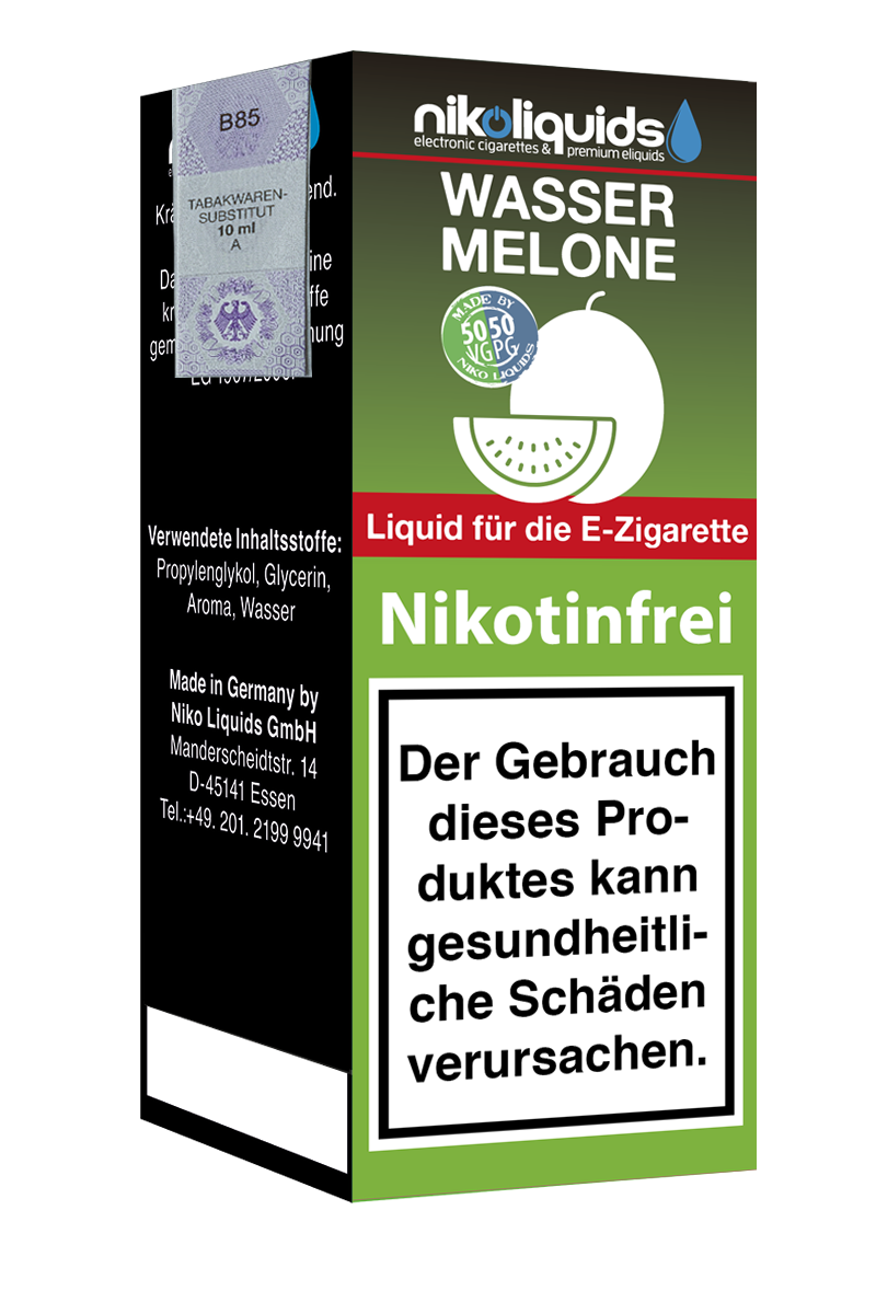 E-Liquid Nikoliquids Wassermelone 0 mg 70 Pg/30 Vg