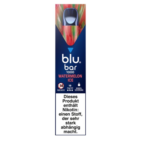 Blu bar 1000 Watermelon Ice 18mg Einweg E-Zigarette
