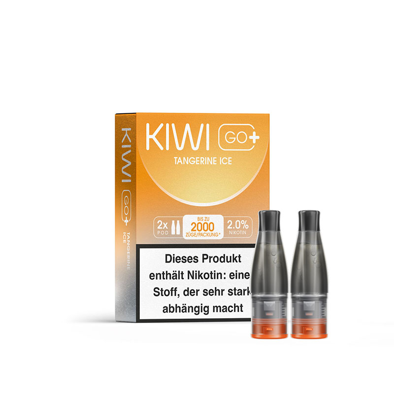 KIWI Go+ 20mg Prefilled Pods Packung Tangerine Ice