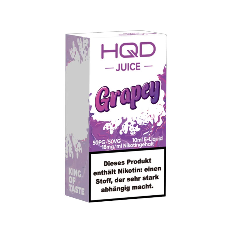 HQD Juice Grapey 18mg Nikotinsalz Liquid Flasche