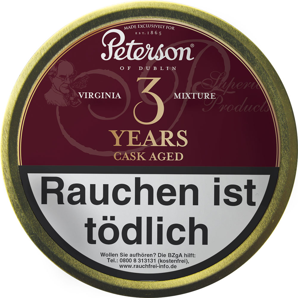 Peterson Cask Aged 3 Years Virginia Mixture Pfeifentabak Dose