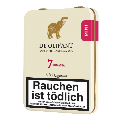 De Olifant Mini Sumatra Zigarillos 7er Blechschachtel