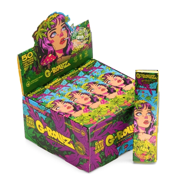 G-Rollz Jungle King Size + Tips Green Papers