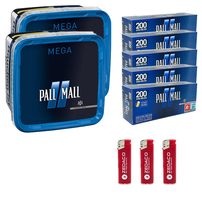 Pall Mall Blue Mega Volumentabak Eimer Aktion Large Pall Mall Blue