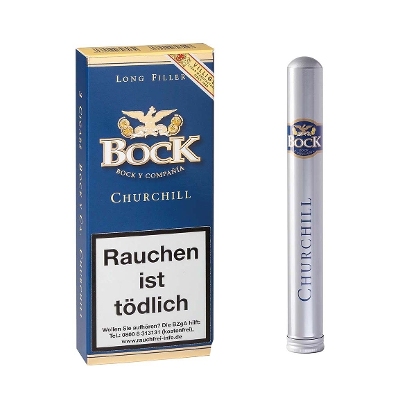Bock y Ca Churchill Tubo Zigarren Schachtel