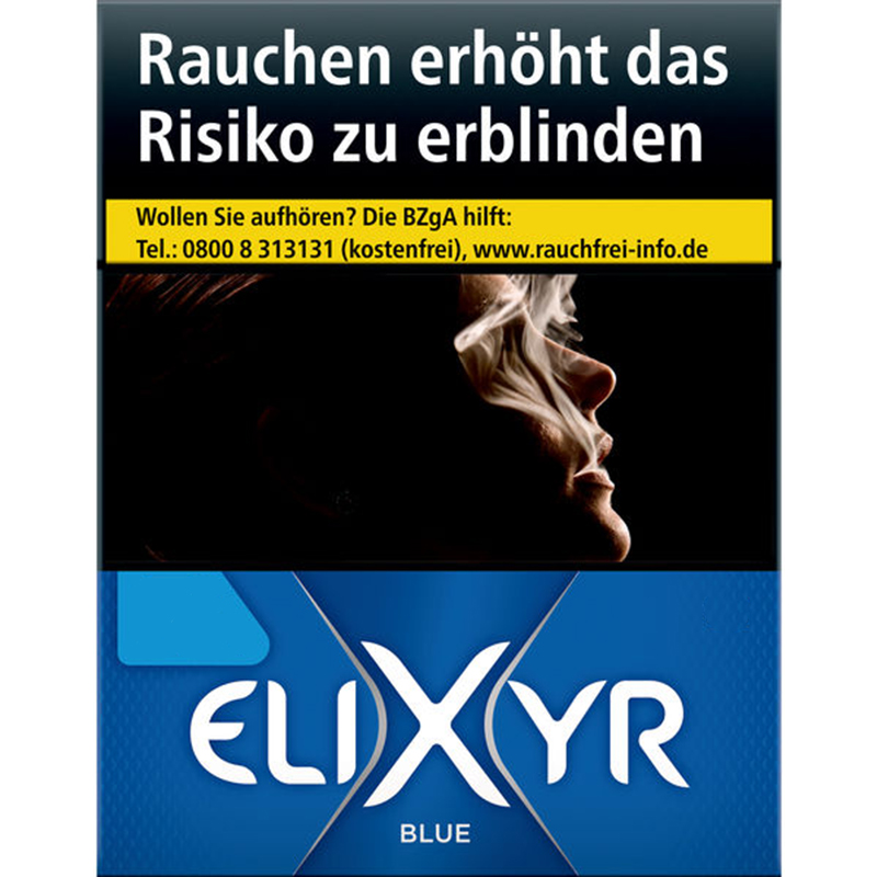 Elixyr Blue BP Zigaretten Schachtel