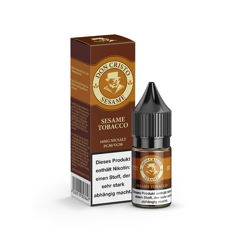 Don Cristo Sesame Tobacco 10mg Nikotinsalz Liquid mit Packung