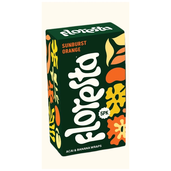 Floresta Acai & Banana Wraps Sunburst Orange