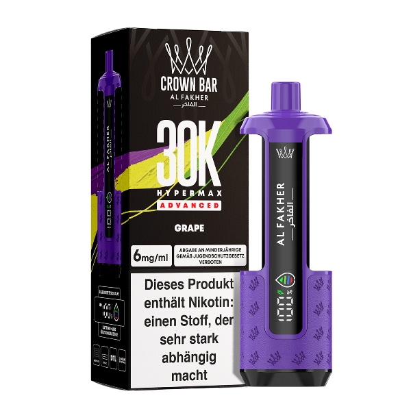 Al Fakher Hypermax Grape 6mg E-Zigarette jetzt online kaufen! Al Fakher Hypermax Grape 6mg E-Zigarette jetzt online kaufen!