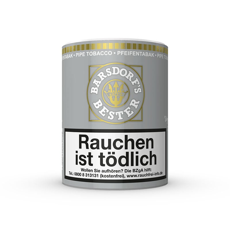Käpt'n Barsdorf's Bester Bright Virginia Pfeifentabak Dose