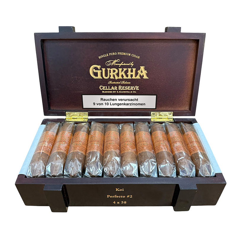 Gurkha Cellar Reserve 18 Years Koi Zigarren Kiste Open