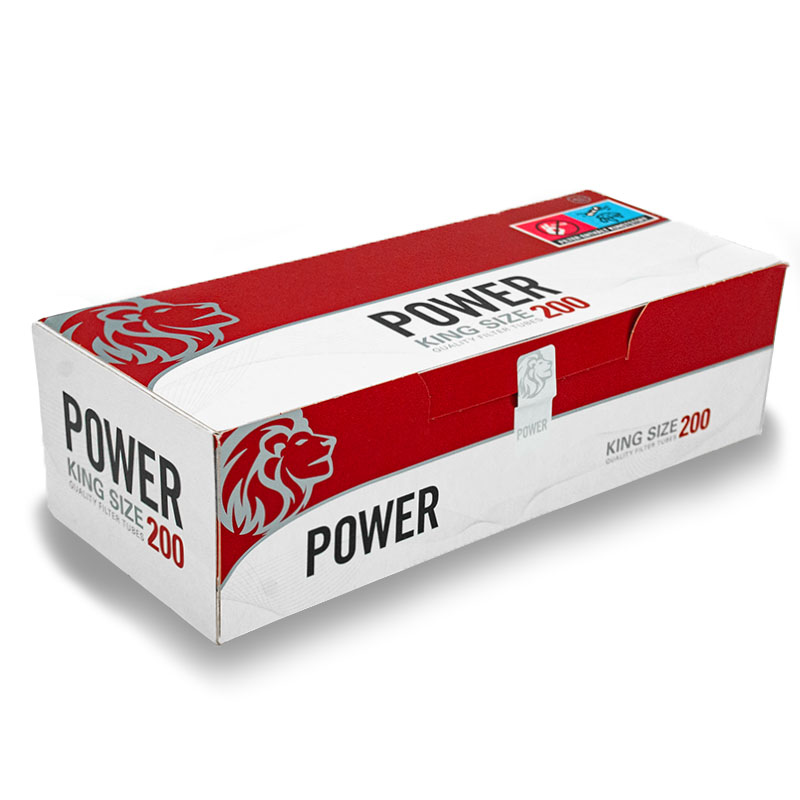 Power King Size Filterhülsen Packung