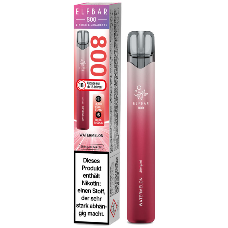 Elfbar 800 Watermelon 20mg Einweg E-Zigarette jetzt bestellen! Elfbar 800 Watermelon 20mg Einweg E-Zigarette jetzt bestellen!