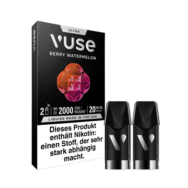 Vuse Ultra Pods Berry Watermelon 20mg Side + Pods