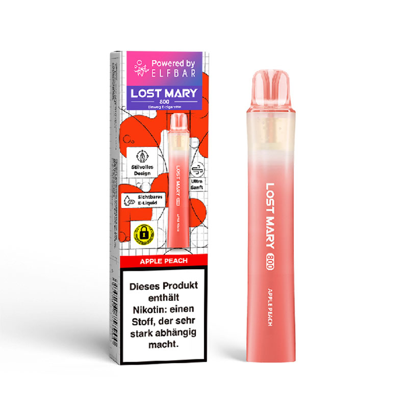 Lost Mary 800 Apple Peach 20mg Einweg E-Zigarette