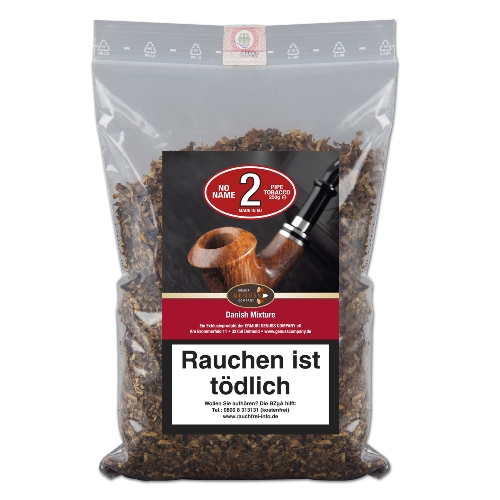 No Name No. 2 Danish Mixture Pfeifentabak Tüte