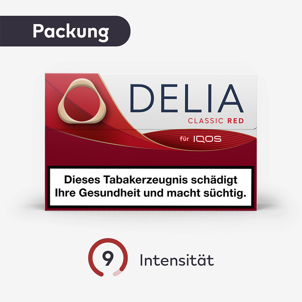 DELIA Classic Red Sticks Packung
