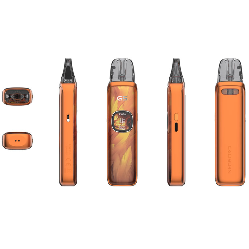 Uwell Caliburn G5 E-Zigarette Orange Feathers