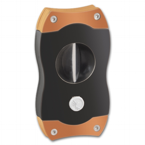 Cigarrenabschneider Colibri V-Cut schwarz/rosegold