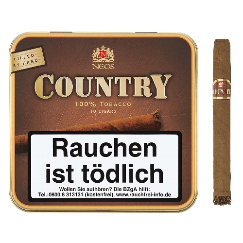 Neos Country Cigars Zigarillos 10er Blechschachtel