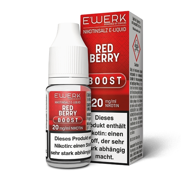 E'WERK Boost Nikotinsalz Liquid jetzt bestellen und genießen!