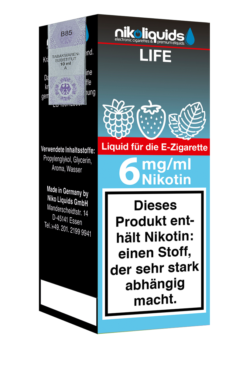 E-Liquid Nikoliquids Life 6 mg 70 Pg 30 Vg