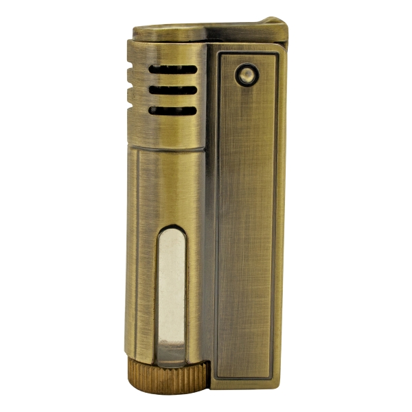 Rattray Benzin Messing Steam Punk Pfeifenfeuerzeug Front