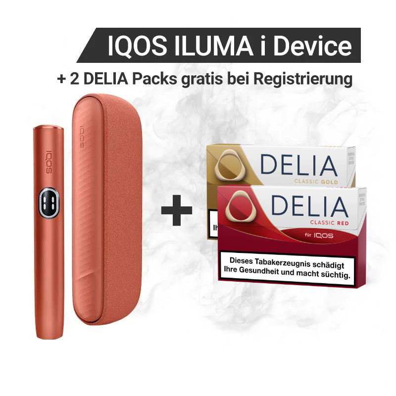 IQOS ILUMA i + Gratis DELIA Sticks bei Registrierung