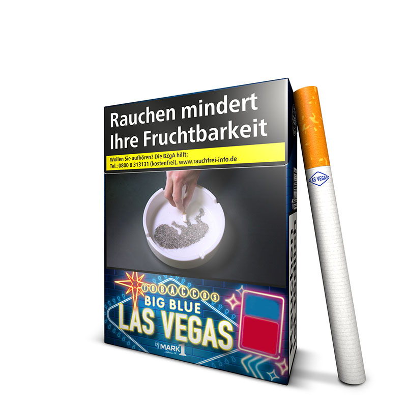 Las Vegas Blue Big Pack Zigaretten Schachtel