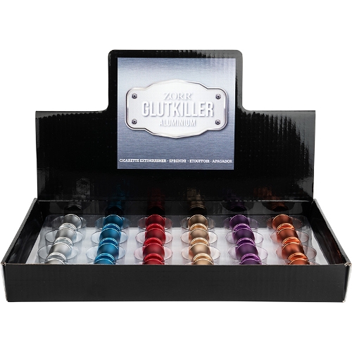 Gluttöter Zorr Aluminium farblich sortiert