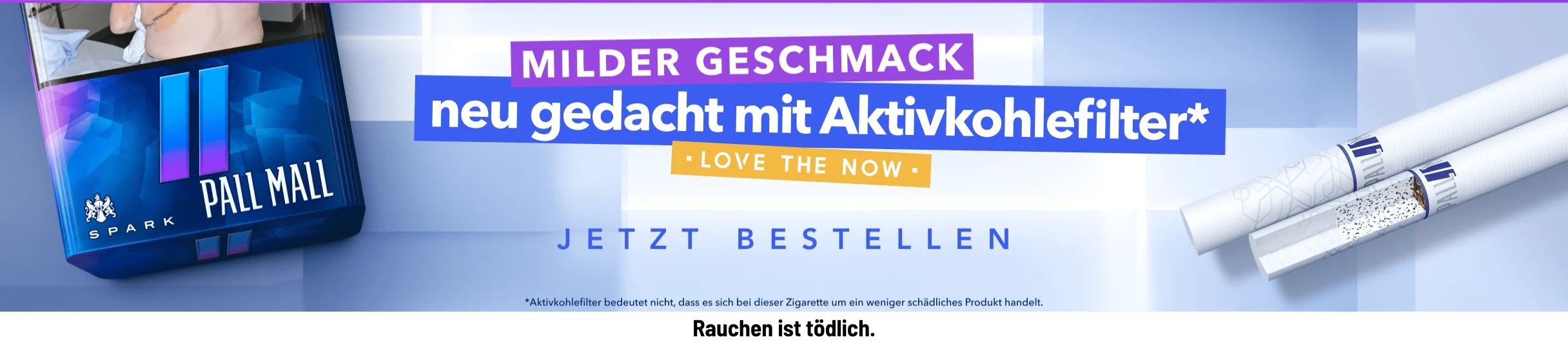 Pall Mall mit Aktivkohlefilter