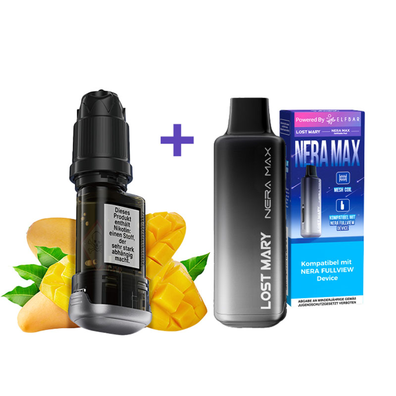 Lost Mary Nera Max 15k Triple Mango 20mg Refill Container