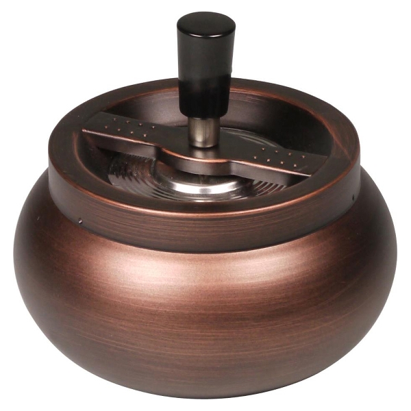 Schleuderascher Metall Bauchig Kupfer Matt