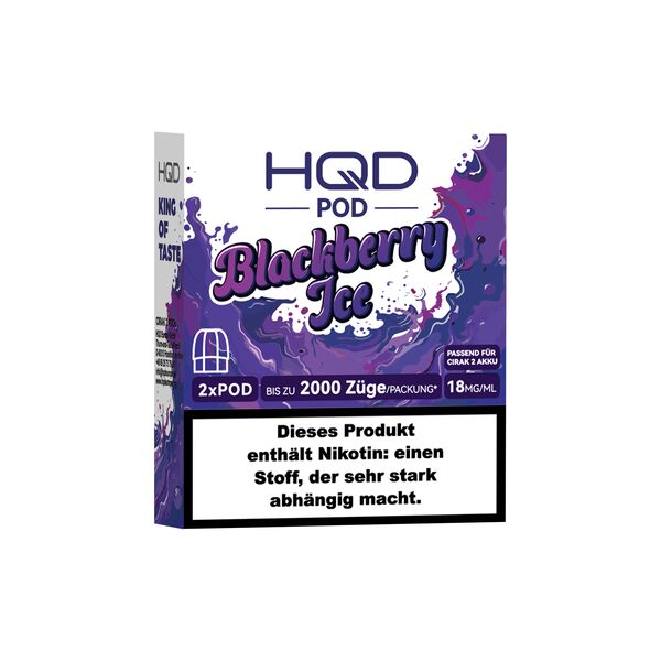 HQD Cirak 2 Blackberry Ice 18mg Prefilled Pods