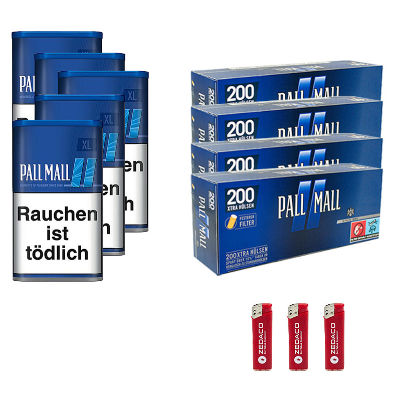 Pall Mall Volumentabak Blue XL Dose Aktion Large Pall Mall Blau