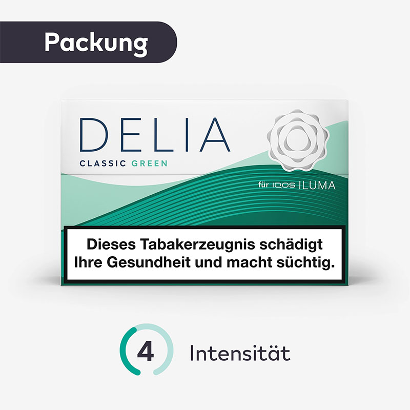DELIA Classic Green Sticks Packung