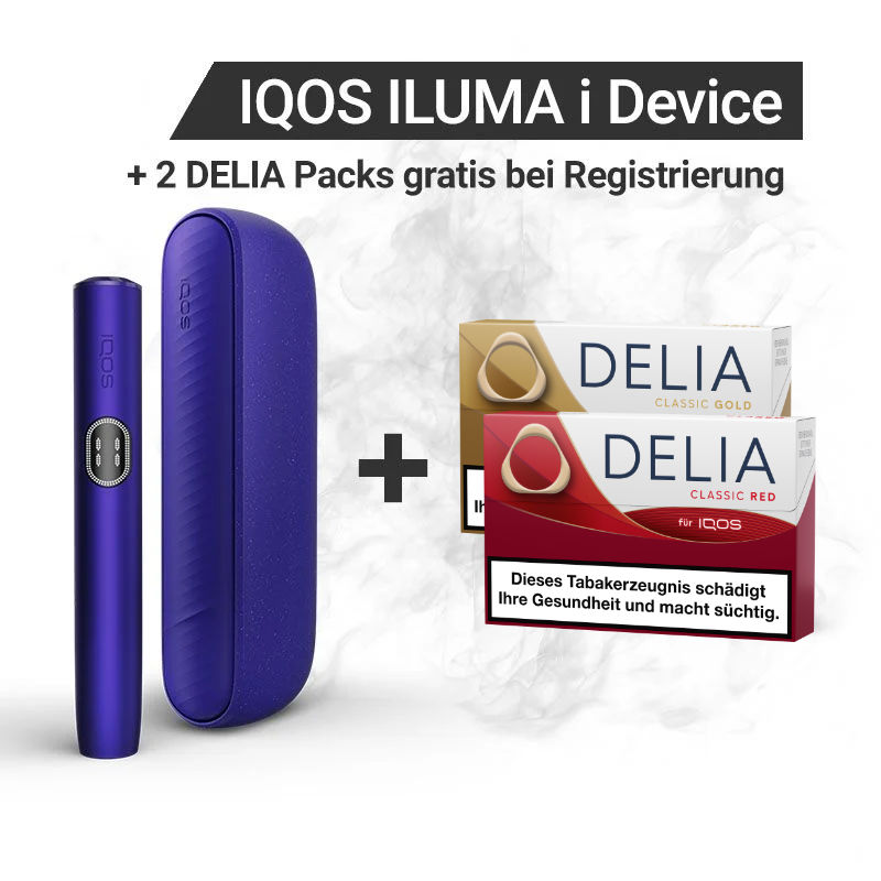 IQOS ILUMA i + Gratis DELIA Sticks bei Registrierung Electric Purple
