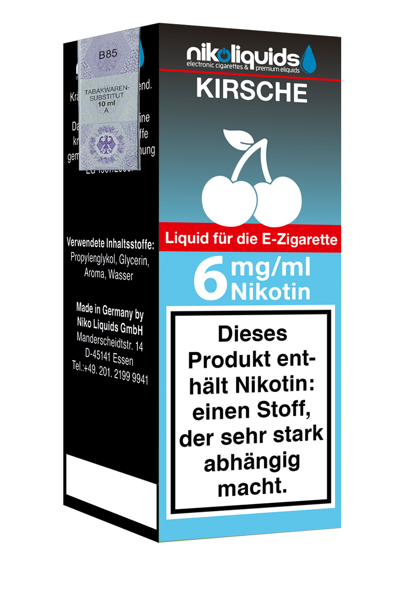 E-Liquid Nikoliquids Kirsche 6 mg