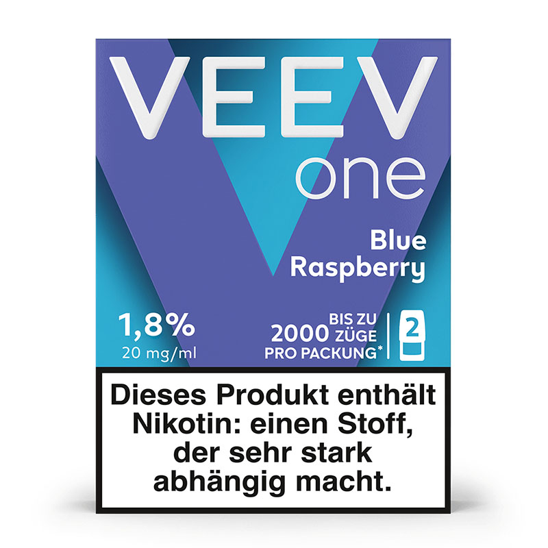 Veev One Blue Raspberry 20mg Prefilled Pods Packung Front