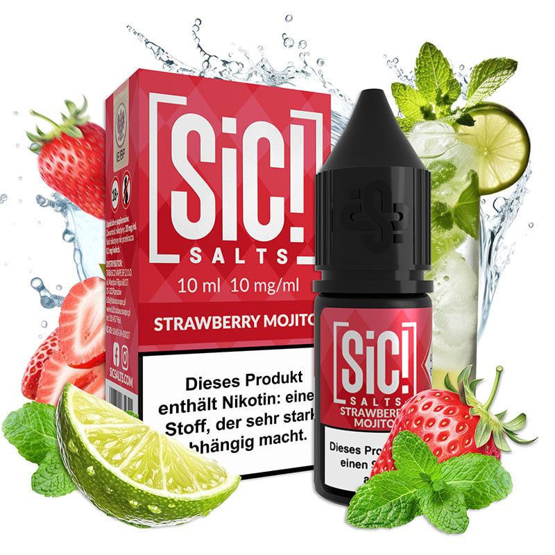 SiC! Salts Strawberry Mojito 10mg Nikotinsalz Liquid