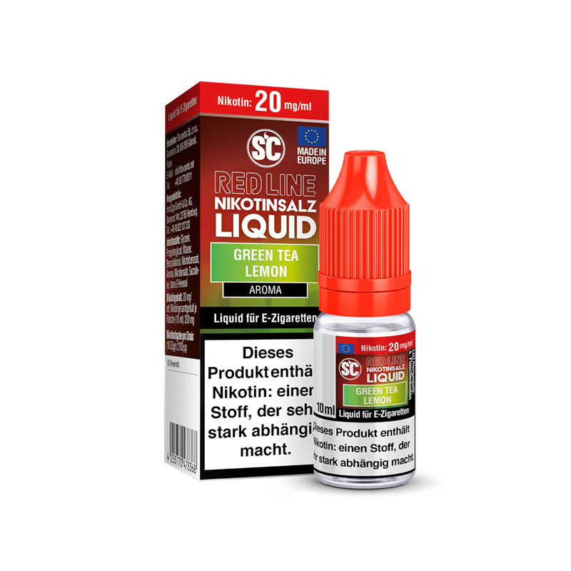 SC Red Line Green Tea Lemon Nikotinsalz Liquid 20mg