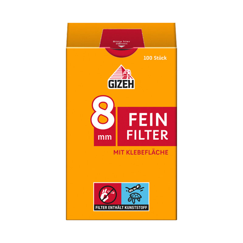 Gizeh 8mm Feinfilter Packung