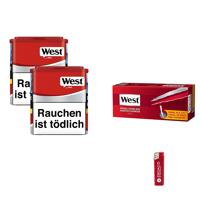 West Volumentabak Red S Dose Aktion Small Extra Hülsen