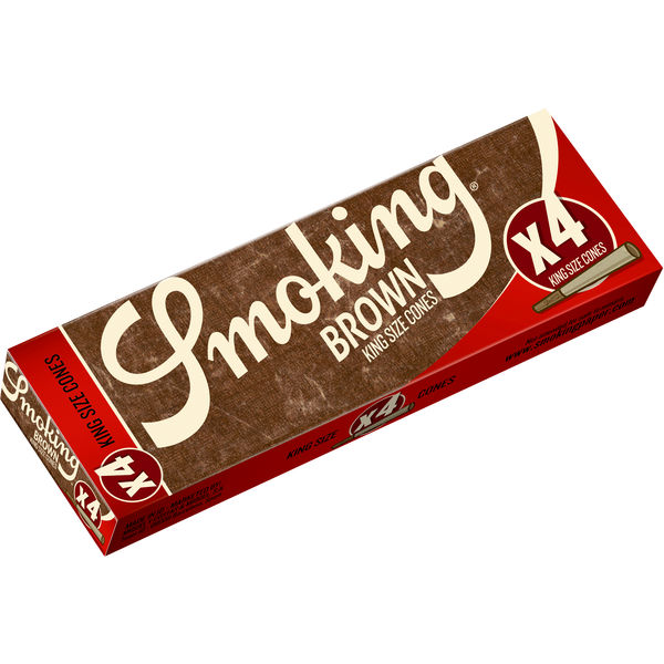 Smoking Brown King Size Cones Packung 4er