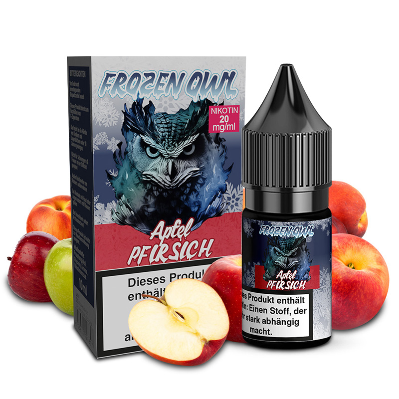 Frozen Owl Apfel Pfirsich 20mg Nikotinsalz Liquid