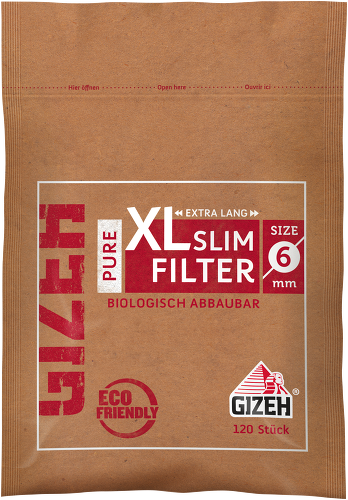 Gizeh Pure Slim Filter XL Beutel